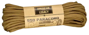 American Legacy ® 550 Paracord Bundles | Coyote - 50 ft