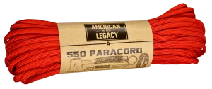 American Legacy ® 550 Paracord Bundles | Red - 50 ft