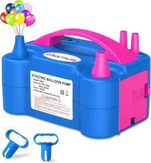 Chamvis Electric Balloon Pump, 110V 600W Balloon Inflator/Blower Pump: for Fast and Easy Filling Balloons Balloon Arch Kit Kids Party Decorative