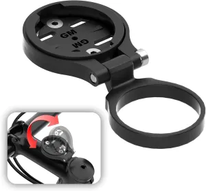 Garmin Aluminum Alloy Cycling Computer Mount - Road/Mountain Bike Compatible with Garmin Edge, Wahoo, Bryton, Cateye GPS Computers - Elevated Version
