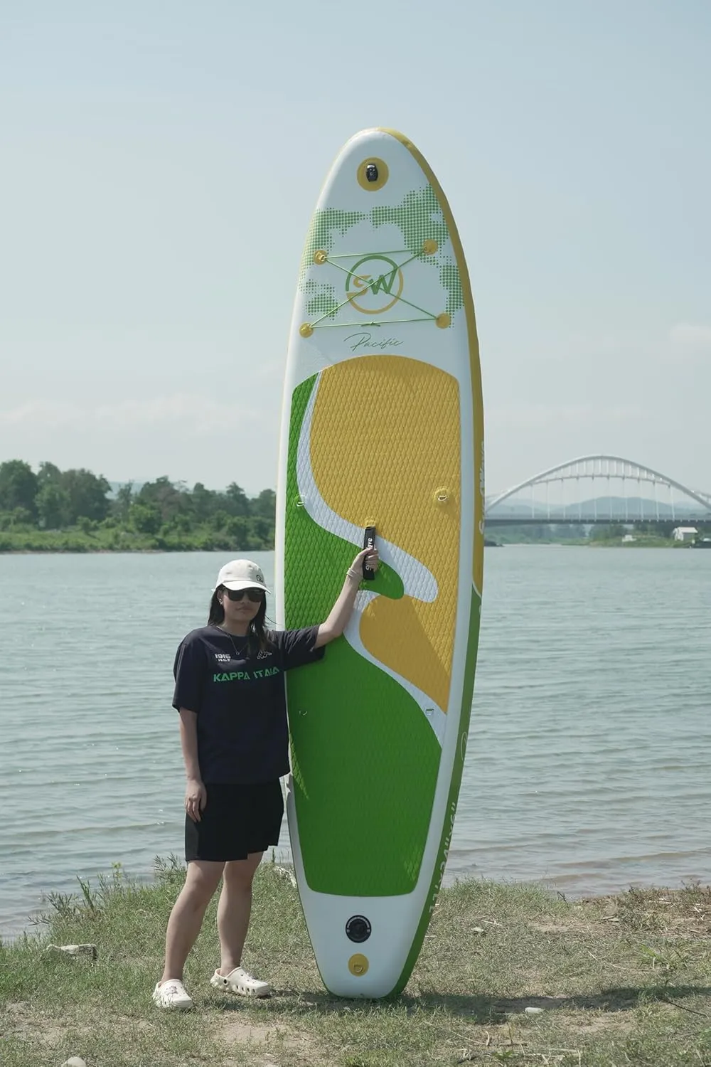 Inflatable Stand Up Paddle Board 11' - Perfect for Beginners & Travel - Lightweight, Durable, & Stable