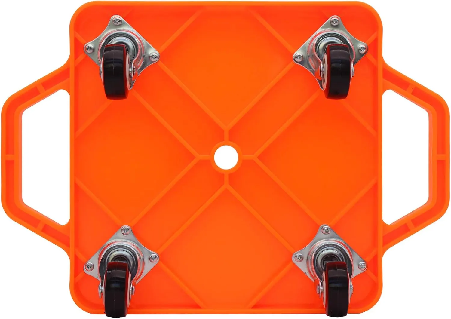 Kids Sitting Board with Universal Wheels - Safety Plastic Scooter for Kids Ages 6-12 - Manual Sport Scooter with Handles for Gym Class