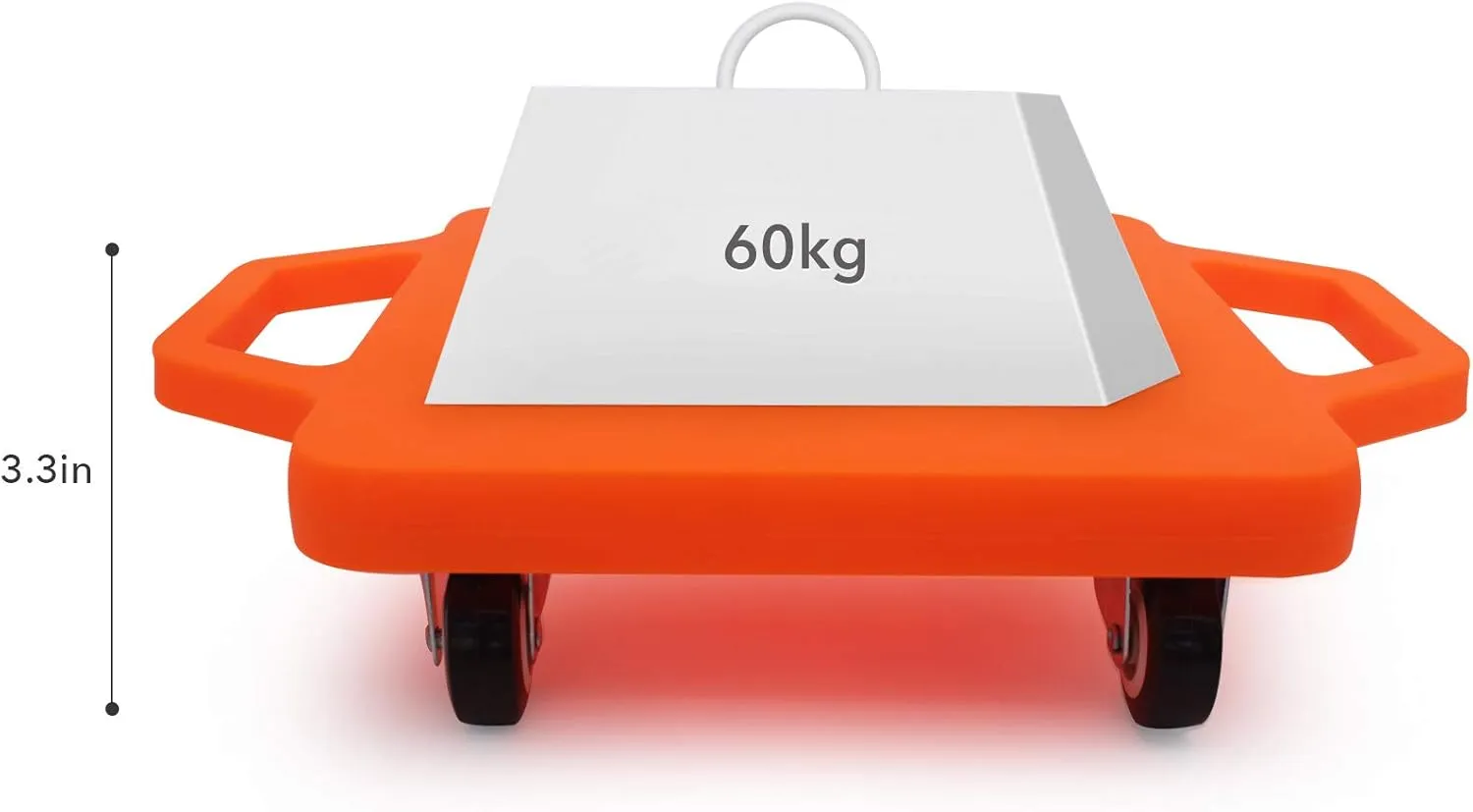 Kids Sitting Board with Universal Wheels - Safety Plastic Scooter for Kids Ages 6-12 - Manual Sport Scooter with Handles for Gym Class