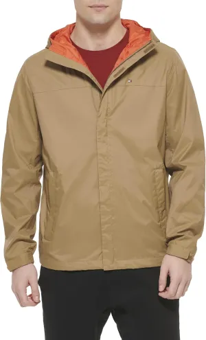 Tommy Hilfiger Men's Lightweight Breathable Waterproof Hooded Jacket