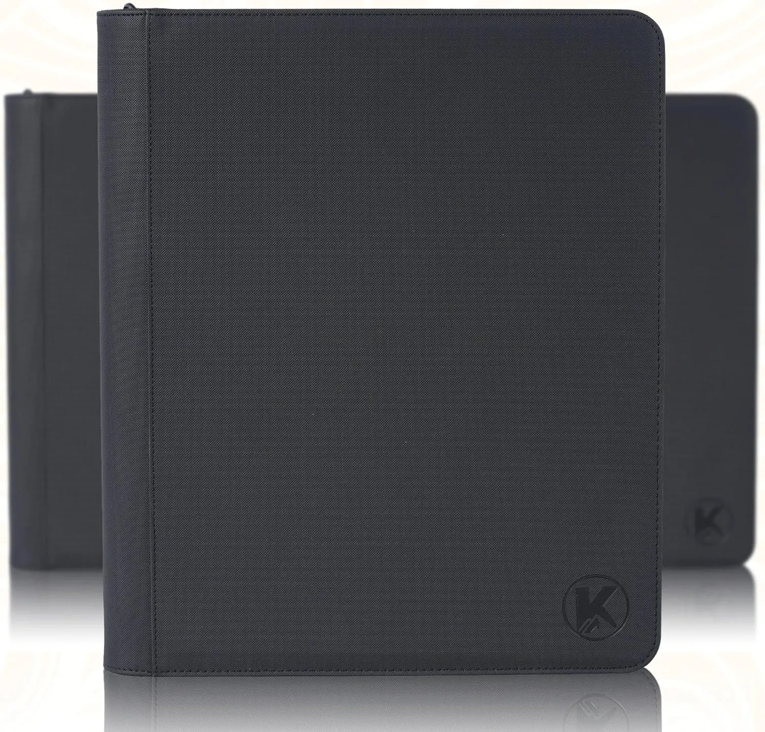 Toploader Binder - Holds 288  Top Loaders for Cards, 9 Pocket Top Loader Binders with Sleeves for 3" x 4" Rigid Card Holders for Baseball, Football and other Sports Cards(Black)