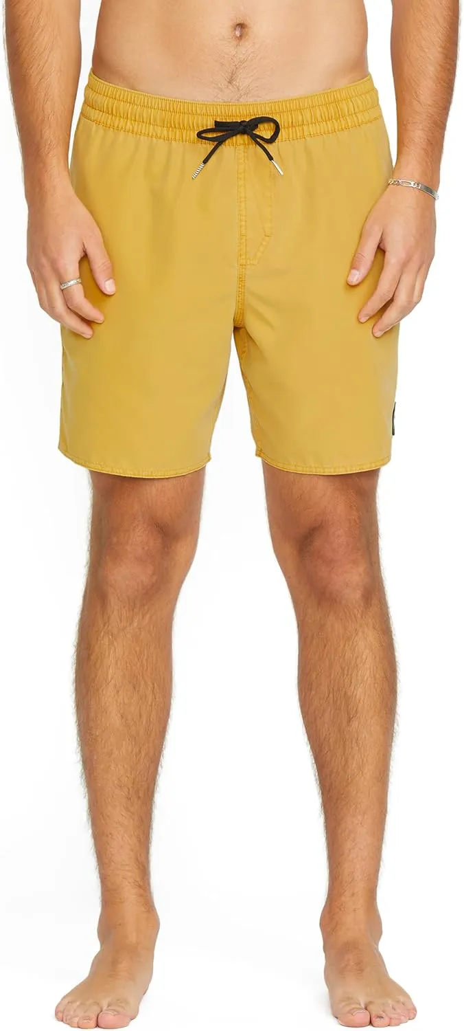 Volcom Men's Standard 17-inch Elastic Waist Surf Swim Trunks