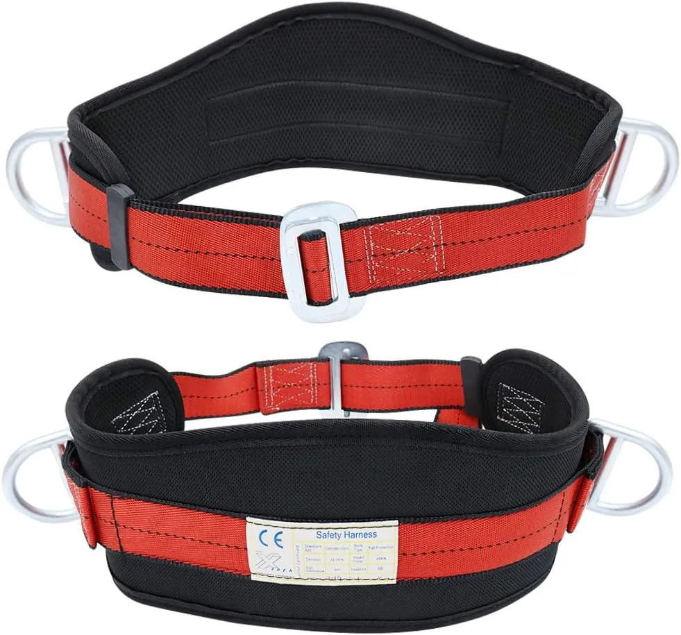 X XBEN Portable Safety Belt Kit, With Hip Pad and 2 D Rings, safety Climbing Harness