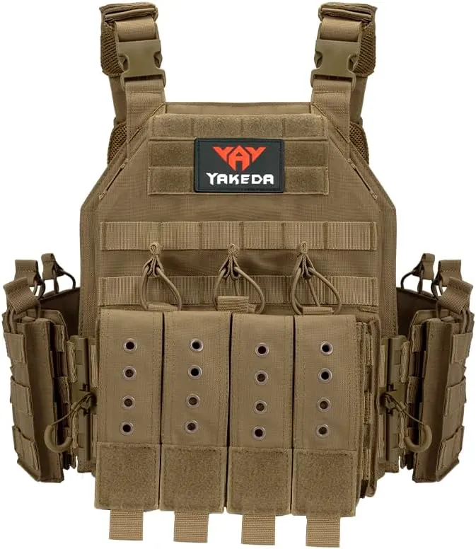 YAKEDA Quick Release Tactical Outdoor Vest for Adult