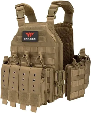 YAKEDA Quick Release Tactical Outdoor Vest for Adult